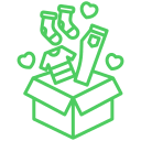 Diverse textile - Green Print