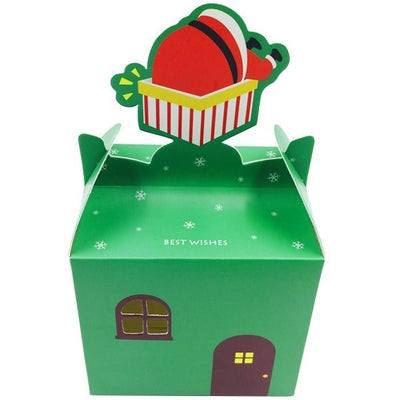 Cutie cani 3D Craciun verde B7-17 - Green Print