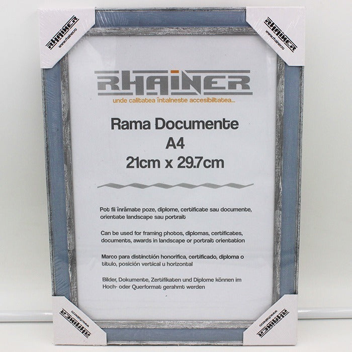 Rama foto Alicante albastru+argintiu A4