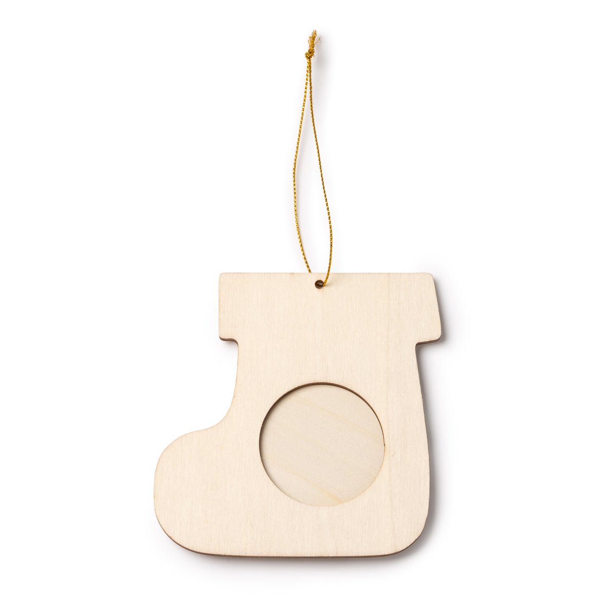Ornament de brad din lemn cu insertie foto