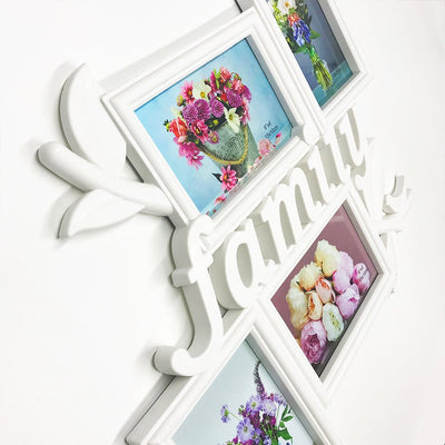Rama foto colaj Family 4 poze HS166 - Green Print