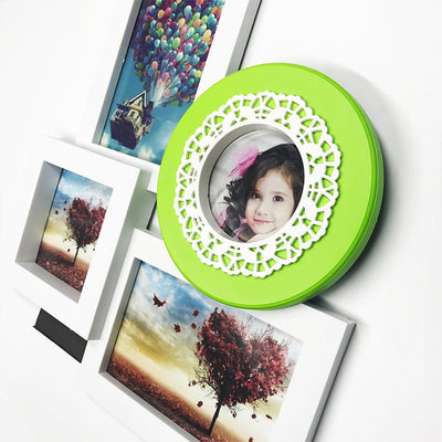 Rama foto colaj Verde 4 poze AM8184B - Green Print