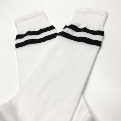 Jambiere sport alb+negru