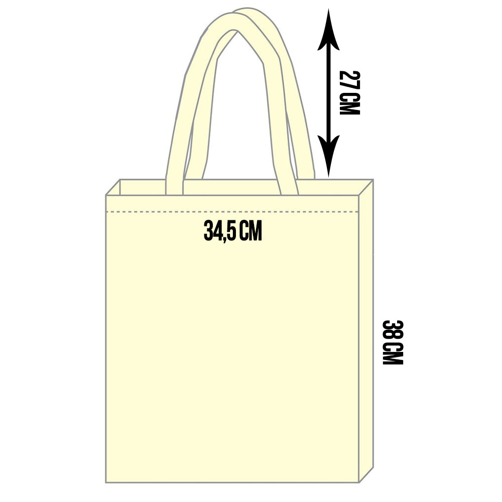 Geanta canvas TOTE maner alb
