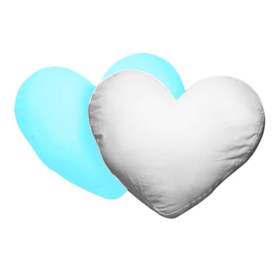 Husa perna mata inima alb+albastru deschis