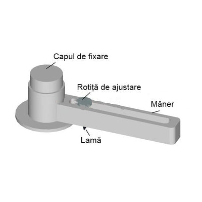 Cutter rotund CUTI - Green Print