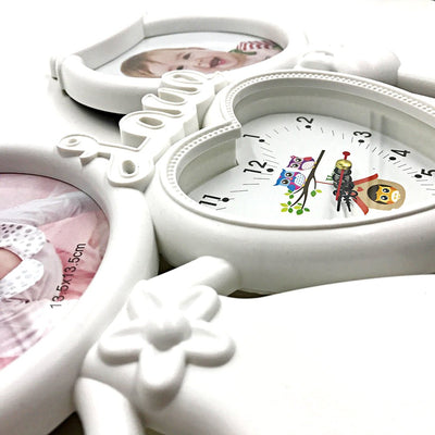 Rama foto ceas CUPLU 2 poze QH10 - Green Print