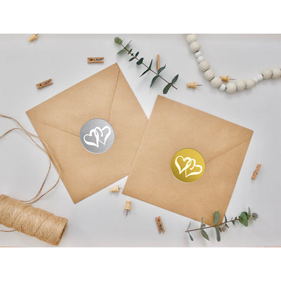 Stickere inimi - set 48 buc