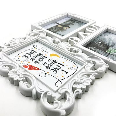 Rama foto colaj LOVE FLOWER 3 poze KF14 - Green Print