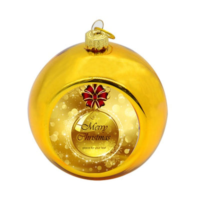 Glob sublimabil auriu pentru brad Ø 8cm