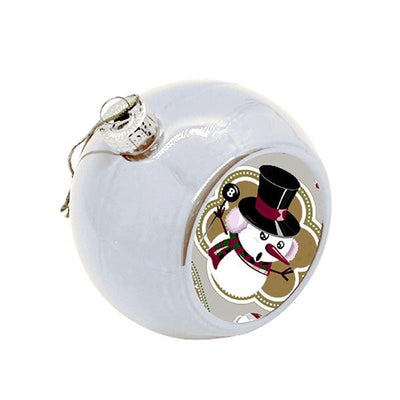 Glob sublimabil argintiu pentru brad Ø 8cm GLS822 - Green Print