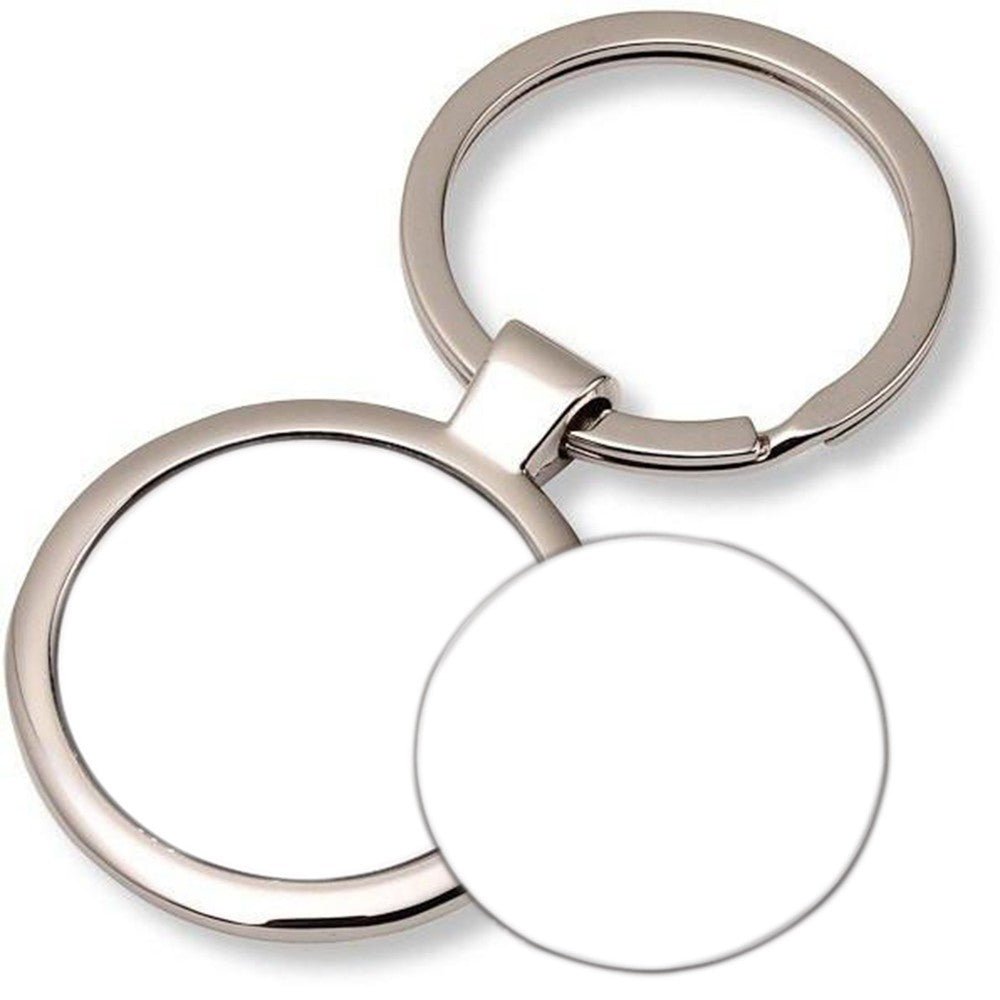 Breloc metalic rotund sublimabil YA03 - Green Print