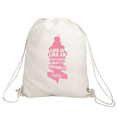 Rucsac textil canvas sublimabil GC40 - Green Print