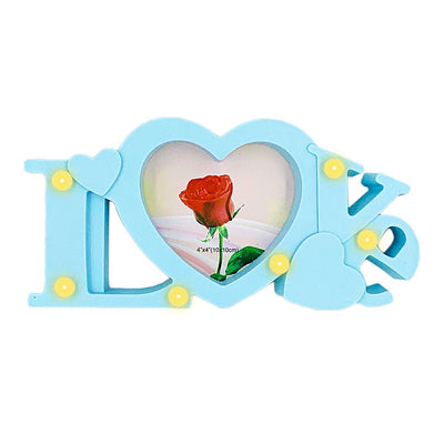 Rama foto bleu cu lumini LOVE 1 poza GP5388 - Green Print