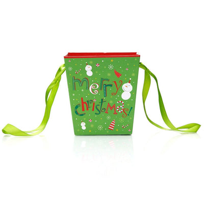 Cutie trapez Craciun – model a venit zapada CUH-W7840 - Green Print
