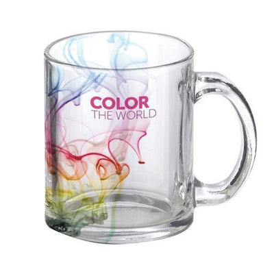 Cana sublimabila sticla + cutie individuala MD4060S100 - Green Print