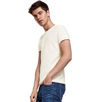 Tricou bumbac organic Roly BASSET CA66850129 - Green Print