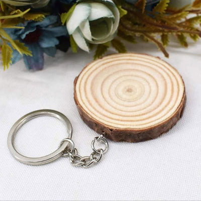 Breloc felie lemn rotund KO4054S1982 - Green Print