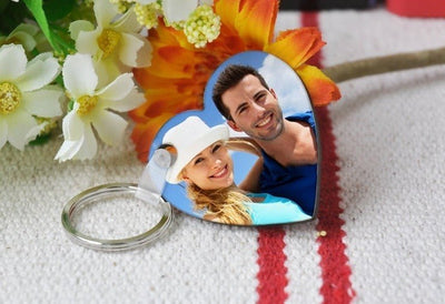 Breloc MDF sublimabil inima - set 20 buc MDF-5H - Green Print