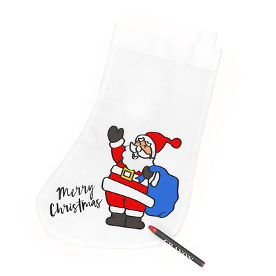 Ciorap de Craciun de colorat