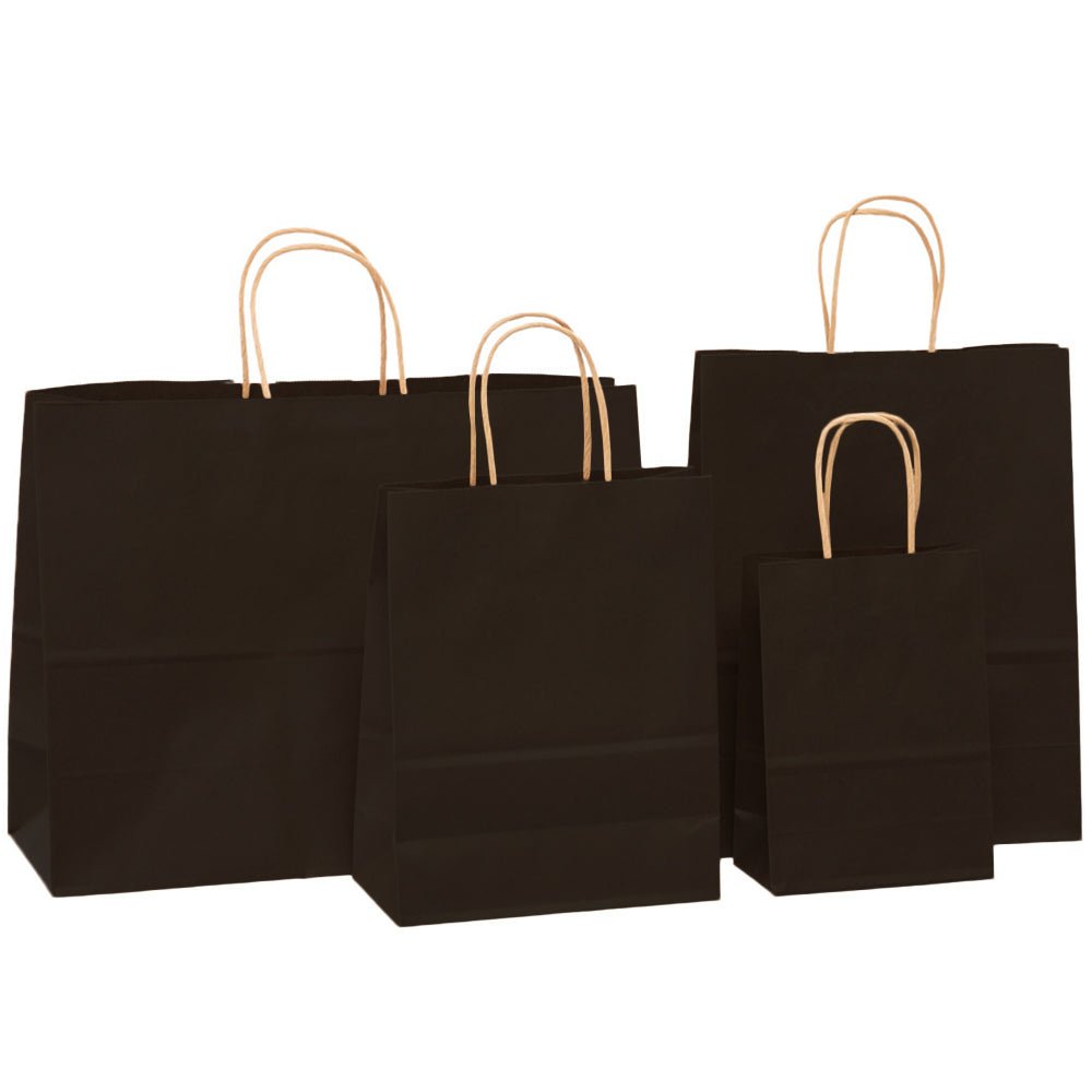 Sacosa kraft neagra 25x31 BO7538S102 - Green Print