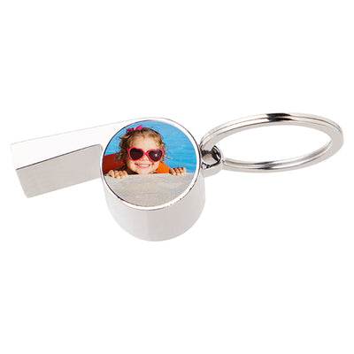 Breloc fluier metalic sublimare