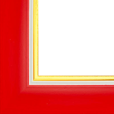 Rama foto Madrid rosu+auriu A5