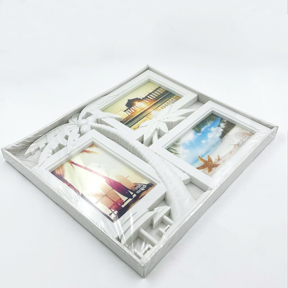 Rama foto colaj PLAJA 3 poze JK37 - Green Print