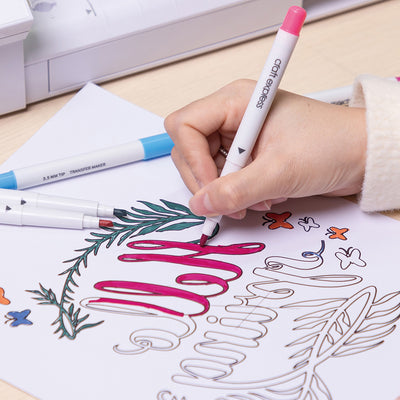 Set 6 markere cu vopsea de sublimare