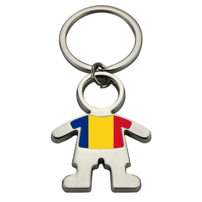 Breloc metalic sublimabil baietel YA134 - Green Print