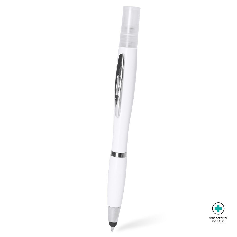 Pix antibacterian cu spray pentru dezinfectant si stylus touchscreen HW8022S105 - Green Print