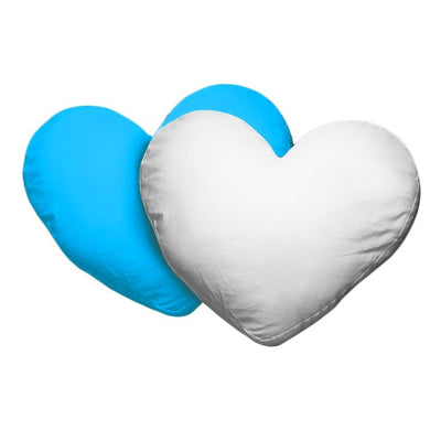 Husa perna inima alb+albastru