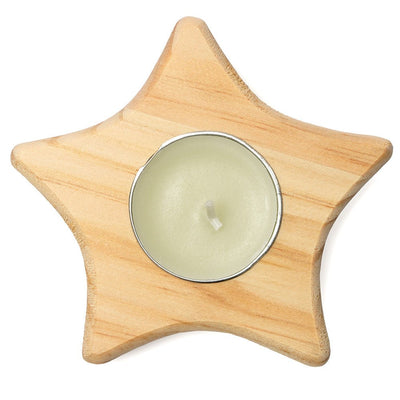 Suport lumanare din lemn - STEA VL1312S1511 - Green Print