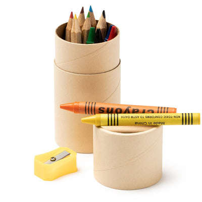 Set promotional de colorat in tub LA8092S229 - Green Print