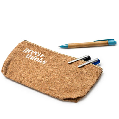 Geanta penar din pluta 23x12 BO7546S129 - Green Print