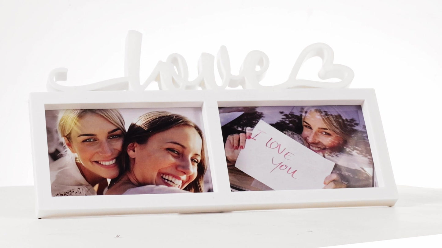 Rama foto ceas LOVE 2 poze
