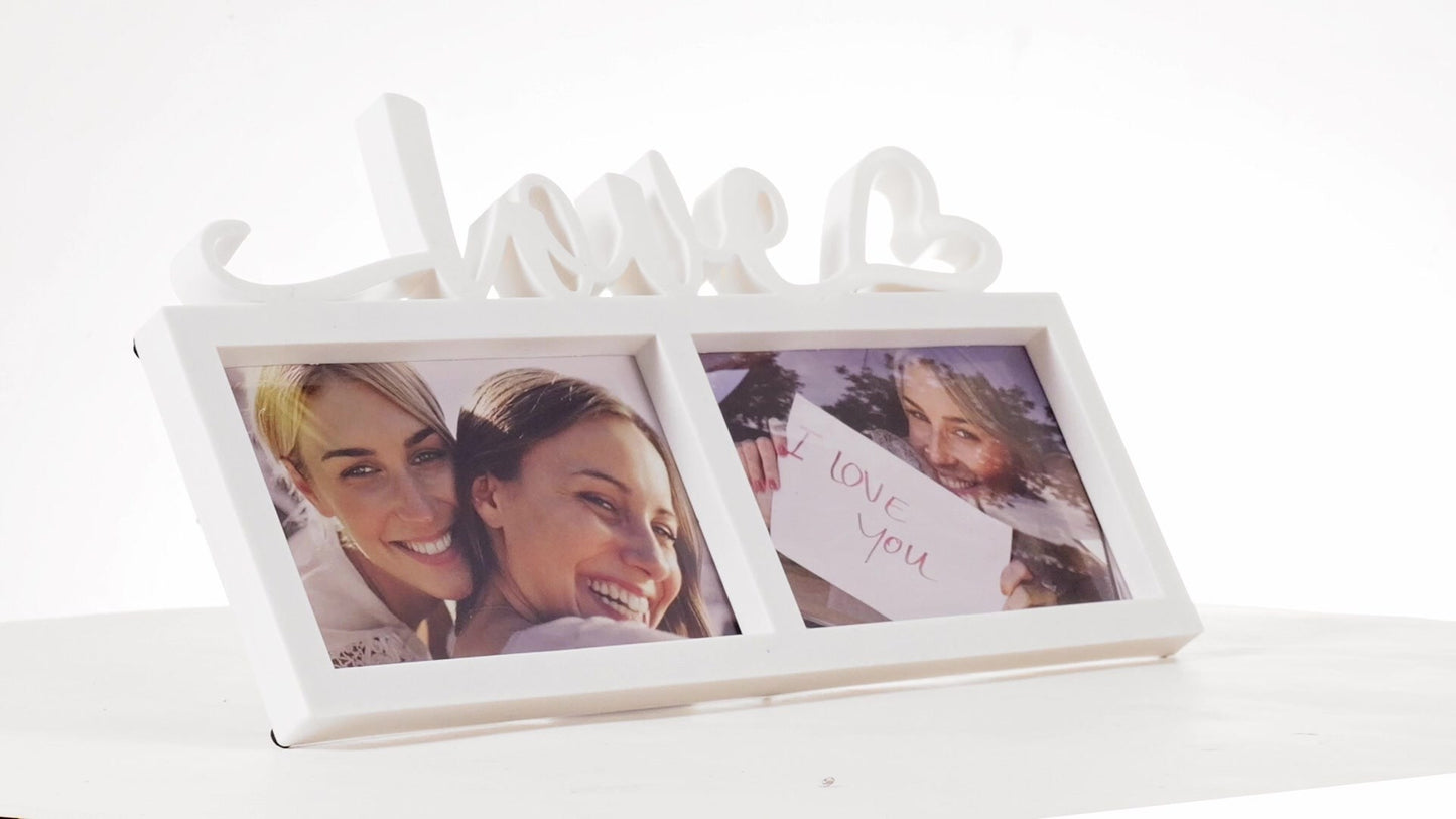 Rama foto ceas LOVE 2 poze