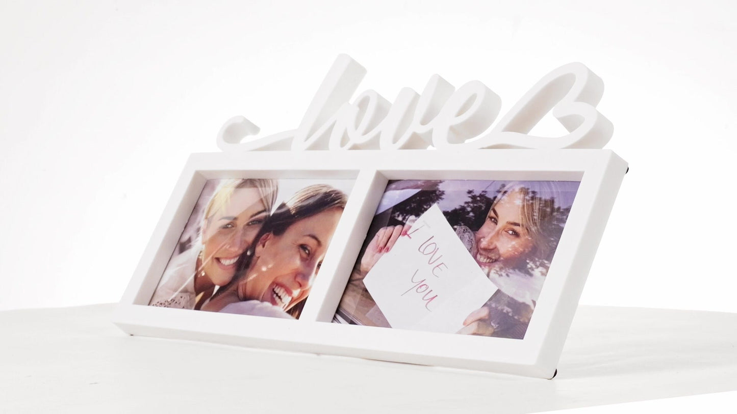 Rama foto ceas LOVE 2 poze