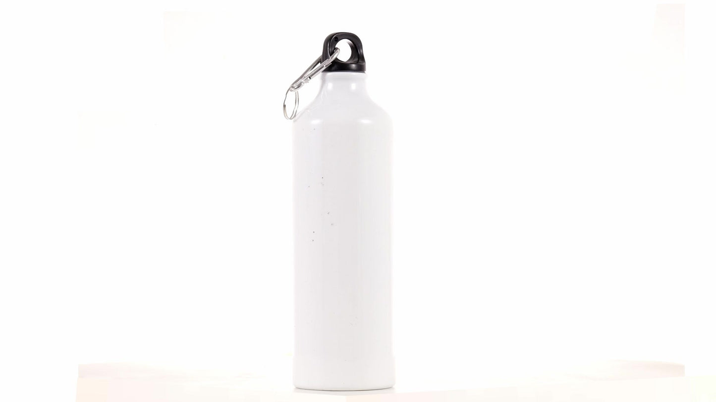 White 750ml Sublimation Sports Bottle
