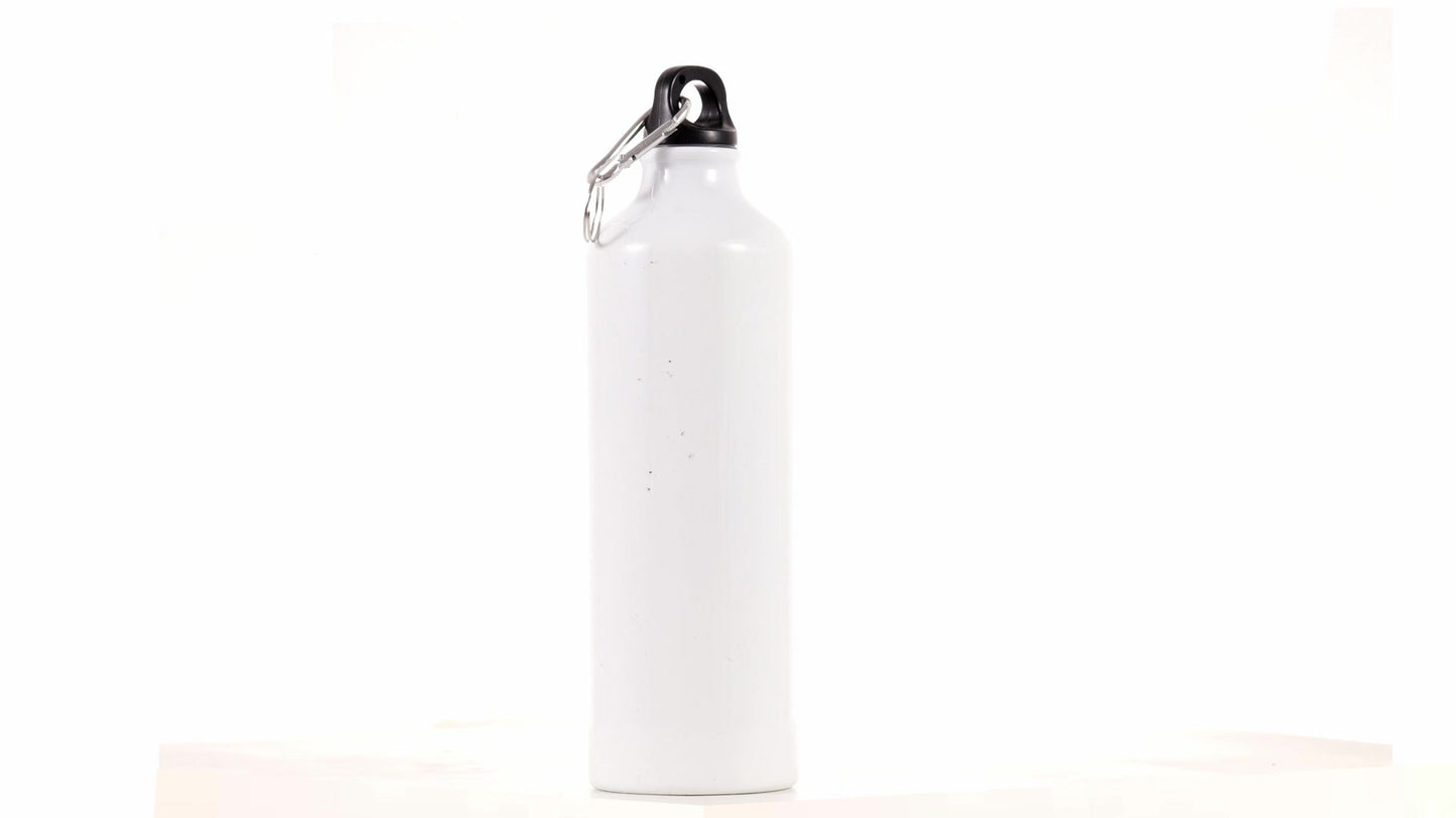 White 750ml Sublimation Sports Bottle