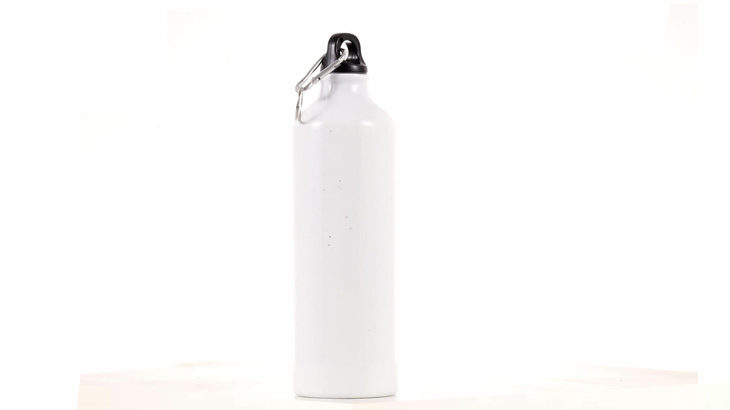 White 750ml Sublimation Sports Bottle