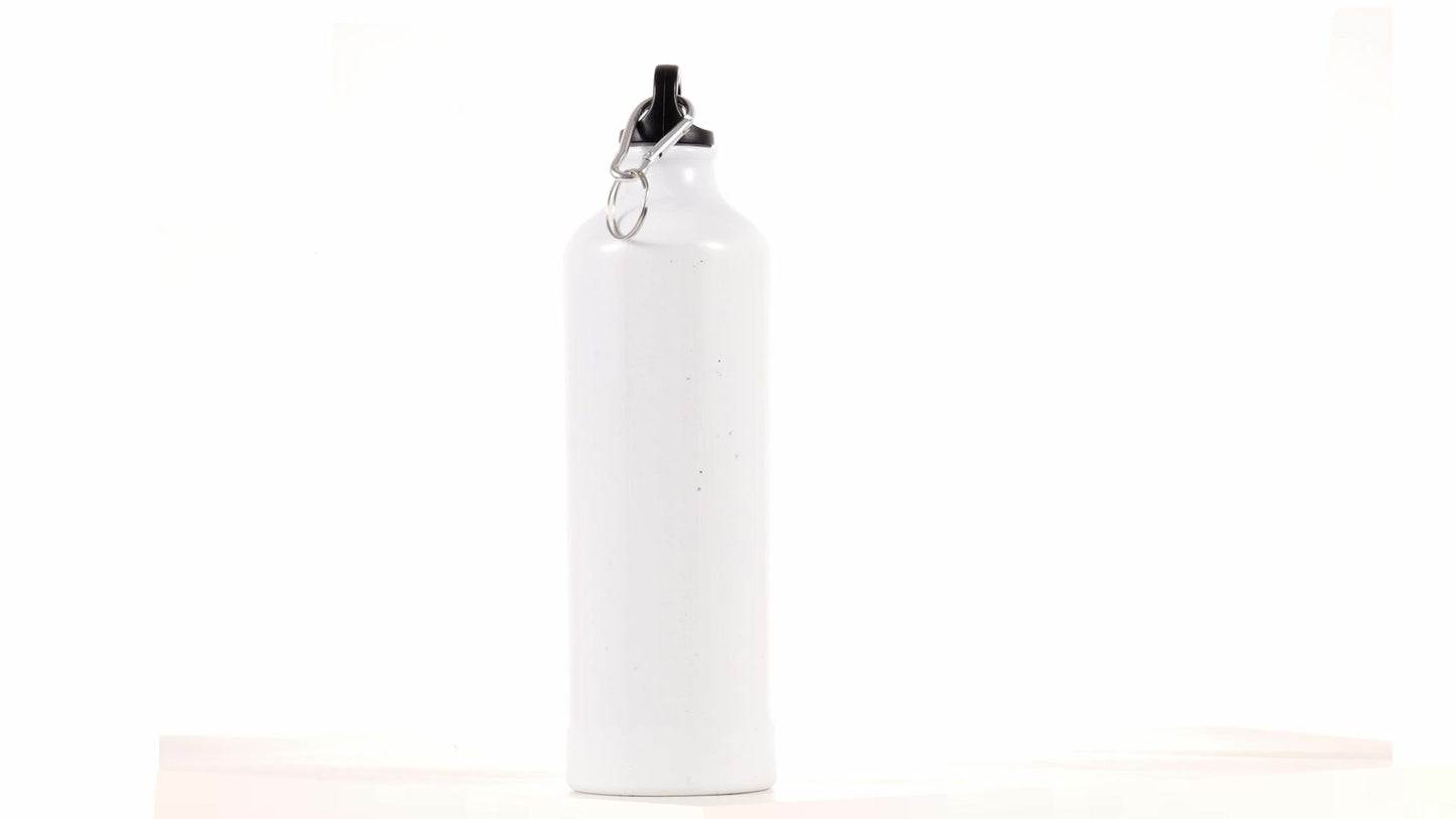 White 750ml Sublimation Sports Bottle