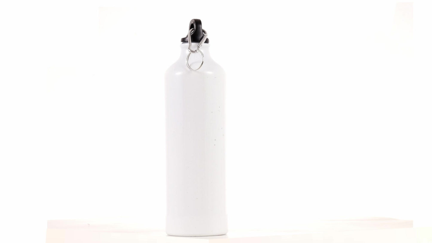 White 750ml Sublimation Sports Bottle