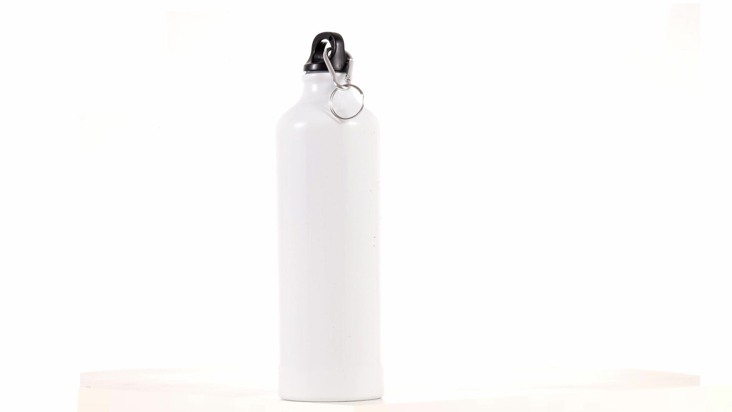 White 750ml Sublimation Sports Bottle