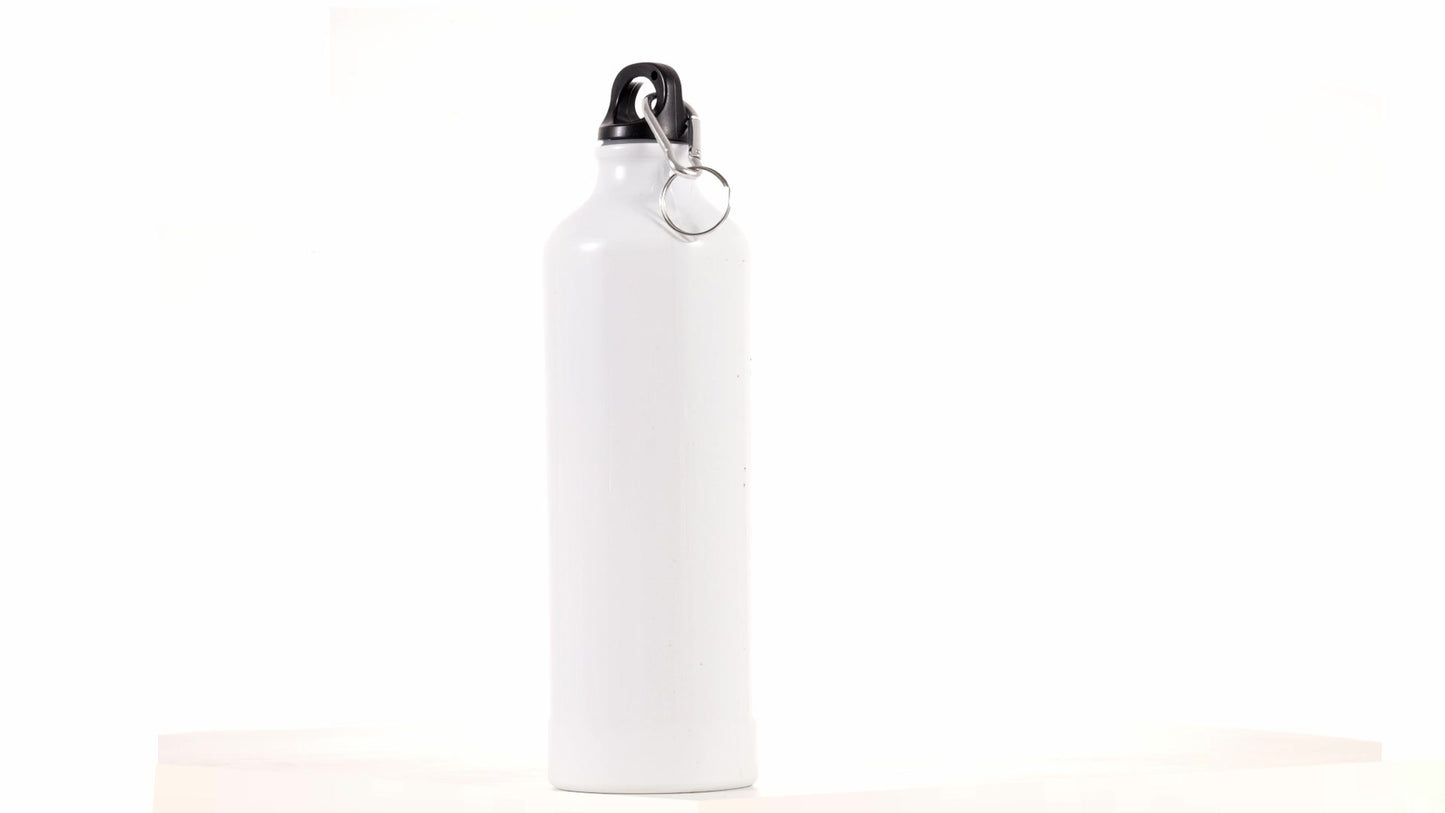 White 750ml Sublimation Sports Bottle