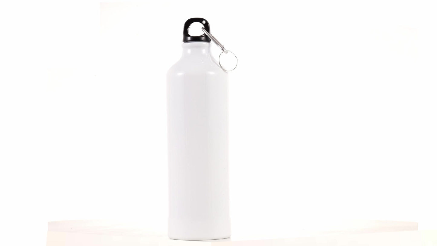 White 750ml Sublimation Sports Bottle