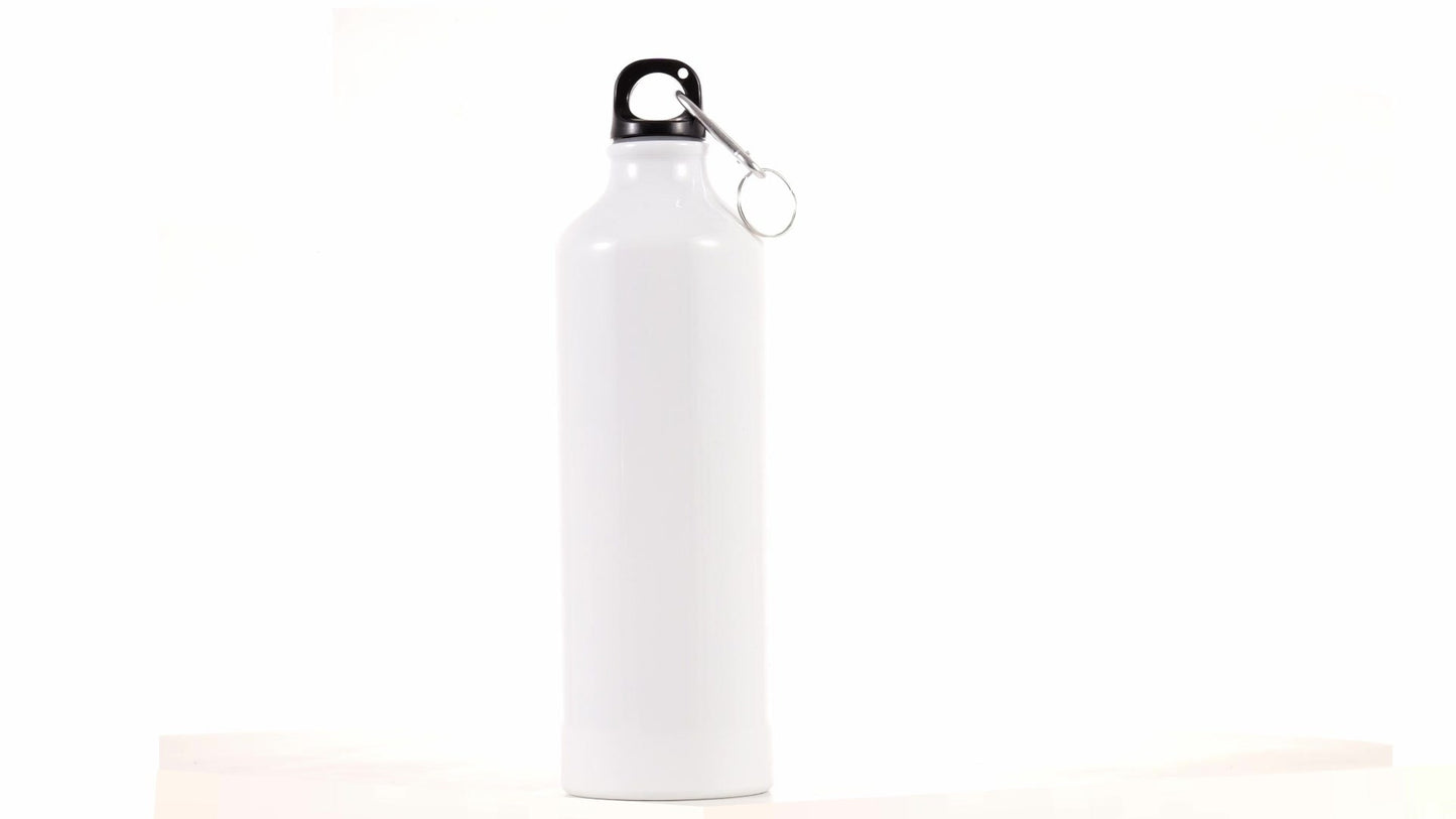 White 750ml Sublimation Sports Bottle