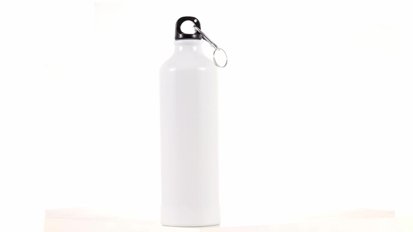 White 750ml Sublimation Sports Bottle