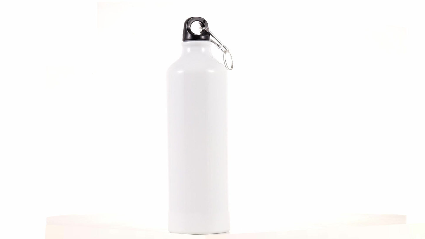 White 750ml Sublimation Sports Bottle