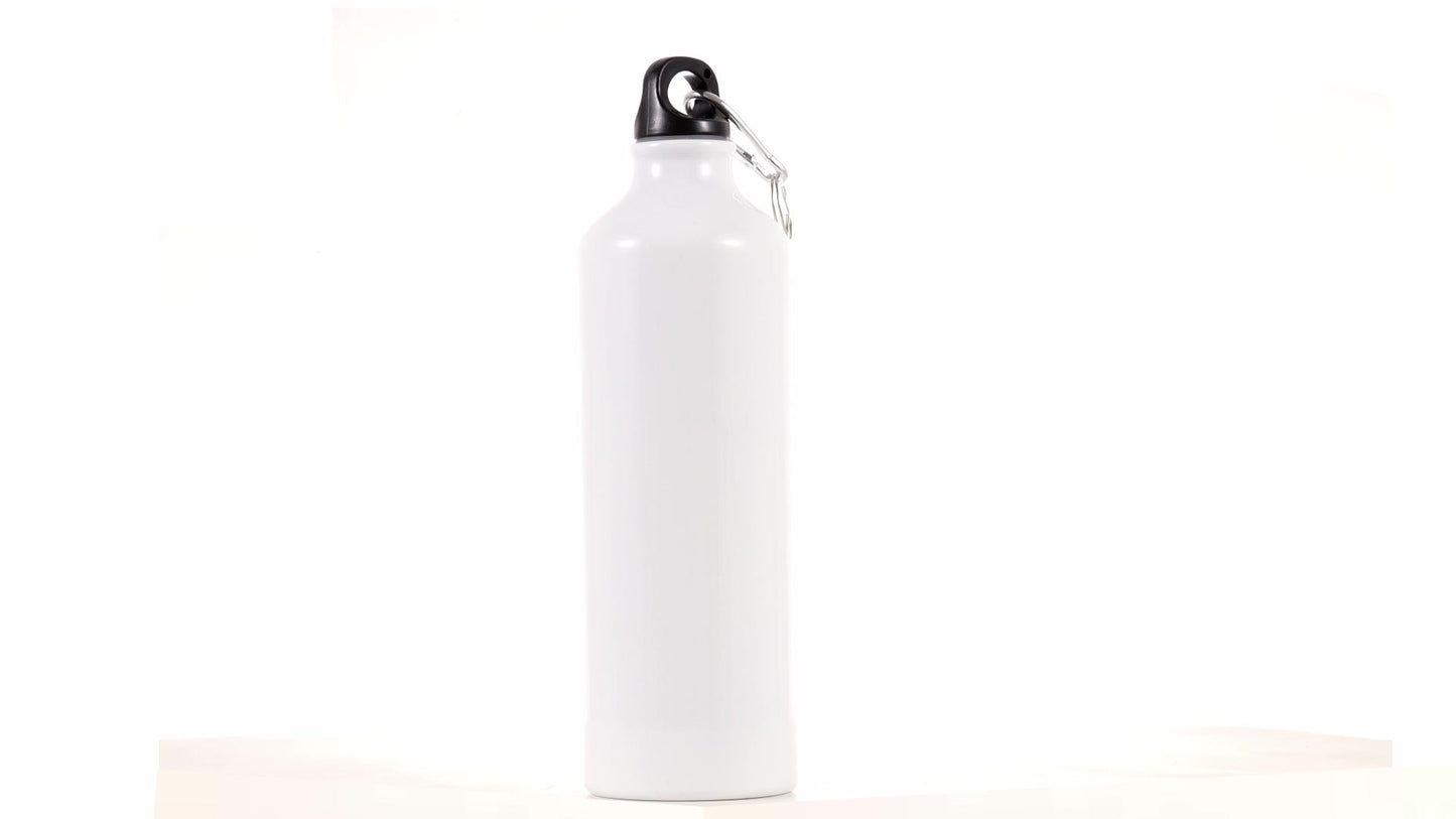 White 750ml Sublimation Sports Bottle